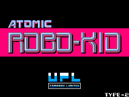 Atomic Robo-kid Title Screen